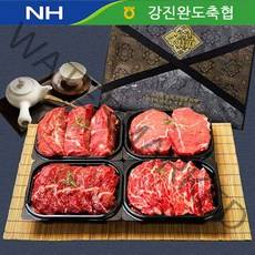 강진완도축협 1등급한우선물세트 총1.6kg(불고기+국거리+장조림), 단품