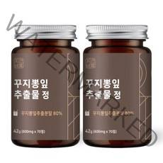 자연바름 꾸지뽕 잎 추출물 추출 분말 정 매스틱 양배추 브로콜리 안동산마 매실, 70정 x 2개, 2개