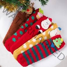 빅걸스토리 크리스마스 선물 산타 루돌프 겨울 미끄럼방지 수면양말 5종 세트