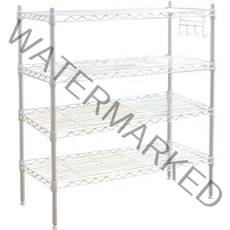 가쯔 메탈 선반수납장 4단 900, 1개, 화이트