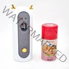 레이븐 방향제 자동분사기 본체 +향캔 리필 화장실 원룸 가정용 거실 실내 사무실 욕실 업소용 방향제 자동분사 디스펜서, 자동분사기+아로마향_라벤다