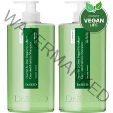 닥터시드 티트리 앤 라임 비건 지성케어 쿨 탈모 샴푸, 1000ml, 2개