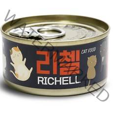 테비토퍼 고양이 리첼 캔 80g, 참치, 24개