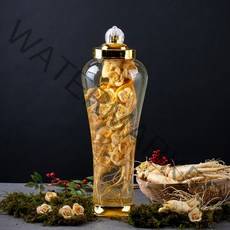 인삼주 키트 5.7L(담금병+세척인삼3뿌리+인삼꽃 18송이) VVIP골드플라워 담금주 인삼꽃주 수삼꽃 수삼주 어버이날 명절 재료 설날 추석 수삼꽃 인삼술, 1VNC_인삼주키트골드플라워VVIP5.7L