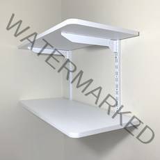 하드웰 철제 시스템 벽선반, 화이트