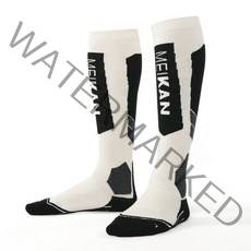 메이칸 W.1 메리노 울 삭스 남녀공용 스키양말, Black