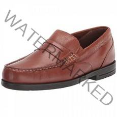 Rockport 남성용 프레스턴 페니 로퍼 Java Tumbled 7 Wide, 10.5, Tan Tumbled
