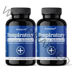 respiratory 호흡기 기관지 복합식품 이뮨 미국 직구 영양제 폐건강, 2개, 60캡슐