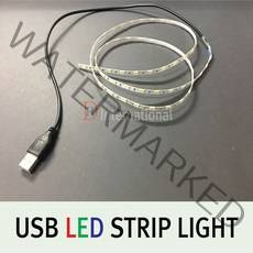 DH LED 슬림 USB 바 5V 플렉시블 STRIP 90CM, GREEN(초록색), 1개