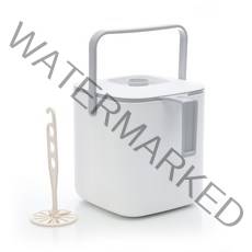 모던 프렌치 분리형 음식물 쓰레기통 3L + 누름이, 화이트