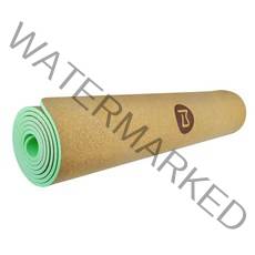 비핏 코르크 TPE 6mm 요가매트, 크림민트