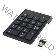 숫자 키패드 18 키 2.4G 미니 USB 숫자 수신기가있는 무선 USB 번호 패드 키보드 노트북 데스크탑 PC 노트북 - 블랙, 검정