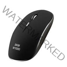 FLY with SK엠앤서비스 무선 마우스 SKM-W1000, 블랙