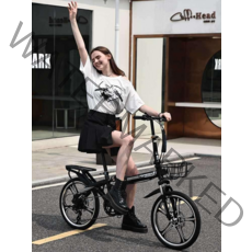 티티카카 초경량 접이식 자전거 20인치 미니벨로, 가변 속도 5개 나이프 휠-오렌지20인치