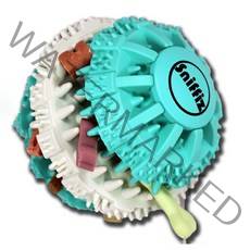 스니피즈 강아지 라텍스 공 장난감 중형, 민트, 1개