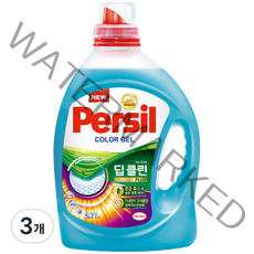 퍼실 딥 클린 플러스 컬러젤 액상세제 드럼용 일반용, 2.7L, 3개