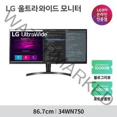 LG전자 86.72cm WQHD 울트라 와이드 모니터, 34WN750