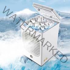 mailadi USB충전 휴대용 미니 에어컨 냉풍기, 검정색