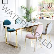 끌레오 필레우스 천연 포셀린 12T 통세라믹 식탁 테이블 CL360, 01_4인용, 01_무광 세라믹, 01_실버, 1200 세라믹 선택:무광 세라믹|프레임 선택:실버