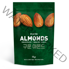 [쿠팡수입] 구운 아몬드, 1kg, 1개