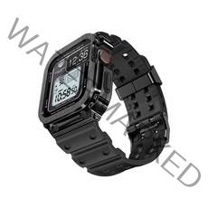 amband 암밴드 무빙 포트리스 클래식 블랙 / 애플워치 스트랩 케이스 44 45mm, 44mm, 44mm