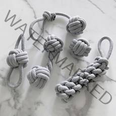 딩동펫 반려동물 로프 치석제거 장난감 5종 세트, 그레이, 1세트