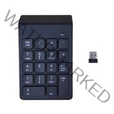 2.4GHz 무선 숫자 키패드 넘패드 18 키 휴대용 소형 디지털 키보드 회계점 노트북 태블릿용, 01 Wireless Keyboard, 한개옵션1