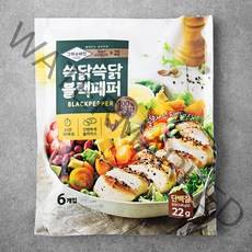그릭슈바인 쓱닭쓱닭 닭가슴살 슬라이스 블랙페퍼 6개입, 600g, 1개