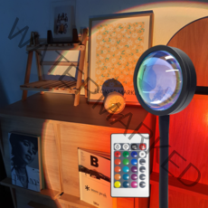 레나에너지 노을 석양 조명 선셋 무드등, 16색 리모컨 선셋조명