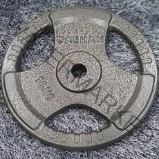 대한스포츠 분체 주물 바벨 원판 2.5kg~20kg, 10kg, 그레이