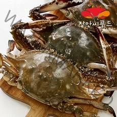 장안씨푸드 국내산 가을 햇꽃게 숫꽃게 특대 대사이즈 급냉, 2kg(6~8마리)