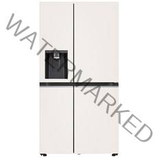 LG전자 디오스 오브제컬렉션 얼음정수기 양문형 냉장고 810L 방문설치, 오브제컬렉션 베이지 + 베이지, J814MEE35