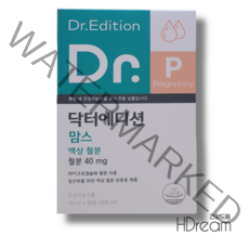 닥터 에디션 맘스 액상 철분 임산부 출산 임신 준비 마이크로캡슐 HD 닥터 철분영양제, 닥터에디션 닥터맘스 액상 철분 10ml 60포