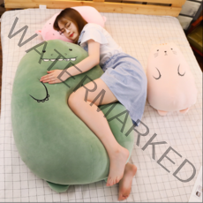 당일발송 못난이 공룡 고양이 대형 동물 모찌인형 바디필로우 애착인형, 돼지