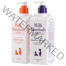 밀크바오밥 베이비앤키즈 워시 500ml+샴푸 500ml + 여행용70ml, 단품없음