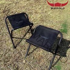 버팔로 초경량 접이식 캠핑의자 1+1 스틸 블랙 홈캠핑 베란다 보관가방 코스트코, 접이식 캠핑 간이의자 2P (블랙)