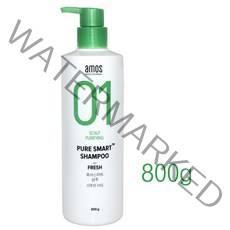 프레시800g) 아모스 프로페셔널 01 퓨어 스마트 샴푸 프레시 산뜻한타입 800g / 스캘프 두피정화 비듬케어 아모스정품, 1개, 800g