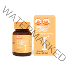 쁘띠앤 아이언C+ (2개월) 철분 비타민C 임산부 수유부 철분, 650mg x 60정(39g), 1개