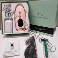 레이저제모기 IPL 가정용제모기 제모기계 면도기 선글라스 세트, 핑크