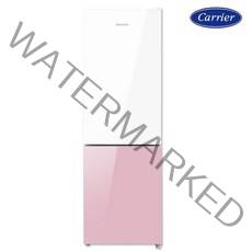 캐리어 클라윈드 312L 피트인 파스텔 2도어 콤비냉장고 [방문설치], 핑크+화이트 (KRNC312PSM1)