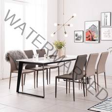 헤이미쉬홈 칸토 비앙코카라라 대리석 식탁 세트 1800, 1800식탁+의자6개(색상 배송메세지 기재)