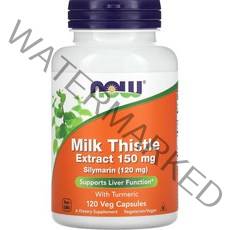 나우푸드 실리마린 밀크 시슬 추출물 터메릭 포함 150mg 베지 캡슐, 120정, 1개