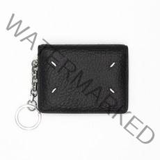 메종 마르지엘라 (당일) 23SS 스티치 키링 블랙 카드지갑 S56UI0128P4455T8013