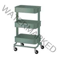 비카 트롤리/그레이그린/그린/카트/수납/이케아/RASKOG/츄레이/기저귀함, 비카_그레이그린