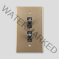 빈티지 알루미늄 토글스위치 전등스위치 골드 1개용 3종, 2구