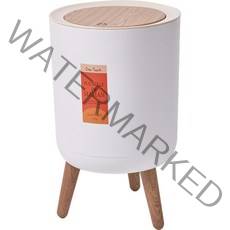 달팽이리빙 푸벨드마망 NEW 라운드 원터치 휴지통 7L, 화이트, 1개