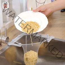 기프템 싱크대 음식물쓰레기 접이식 거름망 세트, 그레이 접이식 세트(접이식거치대+거름망100P+테이프)