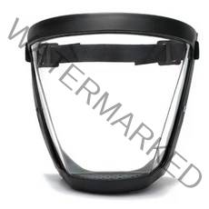 코코몰 작업용 고글 마스크 전면 안면 보호구 얼굴 보호용 고글, 블랙