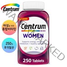 센트룸 여성 포우먼 멀티비타민 250정 #B09BRJNF61종합비타민 미네랄, 1개, 1개