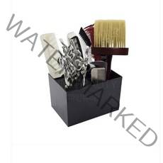 매직 다용도 정리함 반영구 속눈썹 왁싱 부자재 정리함 가위 꽂이 미용 가위 정리대 거치대, 매직 멀티 정리함 블랙